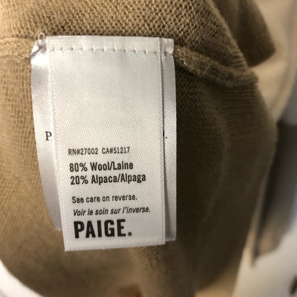 Paige Wayne Two-Tone Sweater in fresh linen/aged parchment-size M - Picture 8 of 8